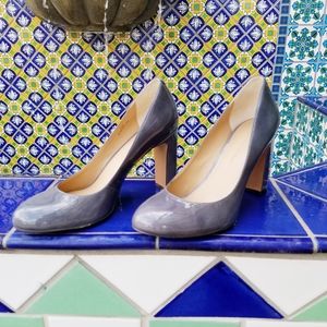 Banana Republic Gray Patent Leather Heels
